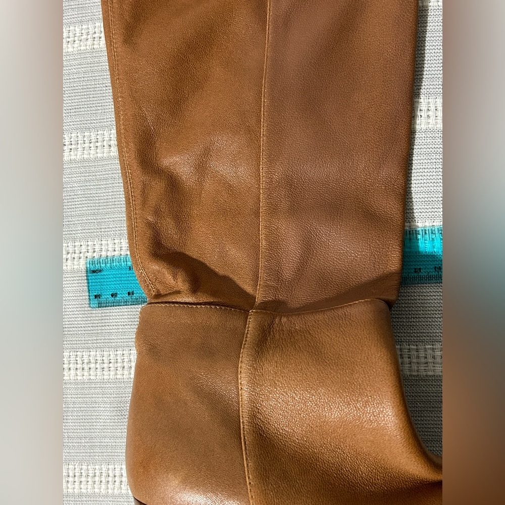 Wynona Leather Boots Tall Silent d | Sz 39/US 8/8.5 | Carmel Tan Brown - Picture 10 of 16